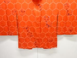 絞り亀甲に菊梅模様羽織